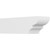 Ekena Millwork Standard Ridgewood Rafter Tail - Primed Polyurethane - RFTP06X06X20RID
