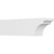 Ekena Millwork Standard Yorktown Rafter Tail - Primed Polyurethane - RFTP06X08X30YOR