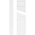 Ekena Millwork Two Equal Flat Panel Pilaster Base - Primed Polyurethane - PILP04X048DFP02-2