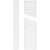 Ekena Millwork Two Equal Flat Panel Pilaster Base - Primed Polyurethane - PILP05X102DFP02-2