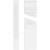 Ekena Millwork Fluted Pilaster Base - Primed Polyurethane - PILP04X048FL02-2