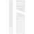 Ekena Millwork Fluted Pilaster Base - Primed Polyurethane - PILP10X090FL02-2
