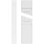 Ekena Millwork Flat Panel Pilaster Base - Primed Polyurethane - PILP08X072FP01-2