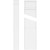 Ekena Millwork Smooth Pilaster Base - Primed Polyurethane - PILP05X090SM02-2