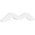 Ekena Millwork Pitch Amber Gable Pediment - Primed Polyurethane - GPP072X012X100MID