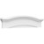 Ekena Millwork Elliptical Smooth Combination Pediment - Primed Polyurethane - PEDP032X105EYE00
