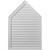 Ekena Millwork Gable Vent - Primed Polyurethane - GVPE24X18D