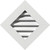 Ekena Millwork Gable Vent - Primed Polyurethane - GVPDI14X1401FUN