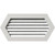 Ekena Millwork Gable Vent - Primed Polyurethane - GVPHP12X1201FUN