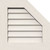 Ekena Millwork Gable Vent - Primed Polyurethane - GVPOR36X2601DUN