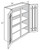 JSI Cabinetry Dover Kitchen Cabinet - PGW3630B-KD