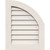 Ekena Millwork Gable Vent - Primed Polyurethane - GVPQR06X1801DUN