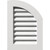 Ekena Millwork Gable Vent - Primed Polyurethane - GVPQR15X1201FUN