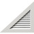 Ekena Millwork Gable Vent - Primed Polyurethane - GVPRL20X1101FUN