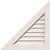 Ekena Millwork Gable Vent - Primed Polyurethane - GVPRL24X1001DUN