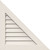 Ekena Millwork Gable Vent - Primed Polyurethane - GVPRR36X3001DUN