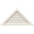 Ekena Millwork Gable Vent - Primed Polyurethane - GVPTR36X1201DUN