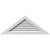 Ekena Millwork Gable Vent - Primed Polyurethane - GVPTR72X2101FUN