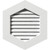 Ekena Millwork Gable Vent - Primed Polyurethane - GVPVP12X1801FUN-05