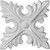 Ekena Millwork Rosette - Primed Polyurethane - ROS04X04X00LA