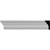 Ekena Millwork Chair Rail - Primed Polyurethane - CHA01X01RO