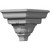 Ekena Millwork Crown Moulding Outside Corner - Primed Polyurethane - MOC03X03ST