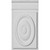 Ekena Millwork Plinth Block - Primed Polyurethane - PB04X07X01BR