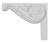 Ekena Millwork Stair Bracket - Primed Polyurethane - SB08X06PE-L