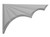 Ekena Millwork Stair Bracket - Primed Polyurethane - SB11X07SA-R