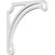 Ekena Millwork Arch Bracket - Primed Polyurethane - BKTP01X14X14AH