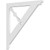 Ekena Millwork Artisan Bracket - Primed Polyurethane - BKTP01X16X16AR