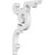 Ekena Millwork Benson Bracket - Primed Polyurethane - BKTP01X04X06BE
