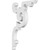 Ekena Millwork Benson Bracket - Primed Polyurethane - BKTP01X04X07BE