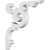 Ekena Millwork Benson Bracket - Primed Polyurethane - BKTP01X06X06BE