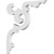 Ekena Millwork Benson Bracket - Primed Polyurethane - BKTP01X10X10BE