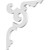 Ekena Millwork Benson Bracket - Primed Polyurethane - BKTP01X14X14BE