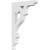 Ekena Millwork Brontes Bracket - Primed Polyurethane - BKTP01X04X07BR