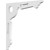 Ekena Millwork Cena Bracket - Primed Polyurethane - BKTP01X12X12CE