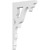 Ekena Millwork Cornelia Bracket - Primed Polyurethane - BKTP01X05X08CN