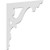 Ekena Millwork Cornelia Bracket - Primed Polyurethane - BKTP01X22X22CN