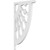 Ekena Millwork Classic Wagon Wheel Bracket - Primed Polyurethane - BKTP01X08X14CW