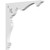 Ekena Millwork Heath Bracket - Primed Polyurethane - BKTP01X08X08HE