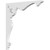 Ekena Millwork Heath Bracket - Primed Polyurethane - BKTP01X10X10HE