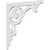 Ekena Millwork Hurley Bracket - Primed Polyurethane - BKTP01X16X16HU