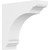 Ekena Millwork Standard Hughes Bracket - Primed Polyurethane - BKTP02X06X06HUG