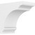 Ekena Millwork Standard Hughes Bracket - Primed Polyurethane - BKTP03X05X05HUG