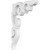 Ekena Millwork Kendall Bracket - Primed Polyurethane - BKTP01X04X06KD