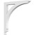 Ekena Millwork Legacy Bracket - Primed Polyurethane - BKTP01X08X08LE