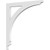 Ekena Millwork Legacy Bracket - Primed Polyurethane - BKTP01X14X14LE