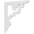 Ekena Millwork Preston Bracket - Primed Polyurethane - BKTP01X22X22PR